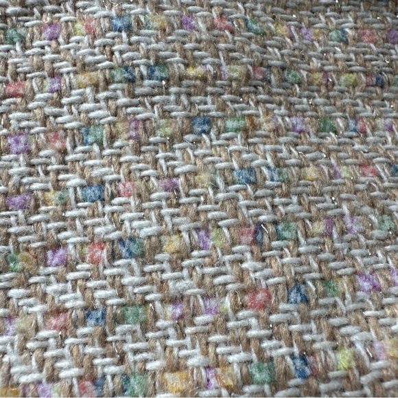 Cynthia Rowley Colorful Metallic Tweed Cropped Bolero Womens Blazer Size Small - Picture 14 of 14